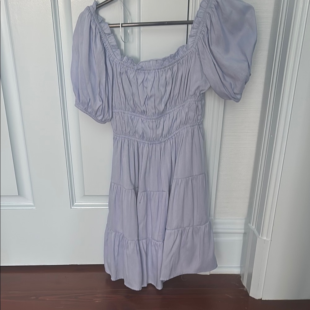 Lavender Off-Shoulder Dress